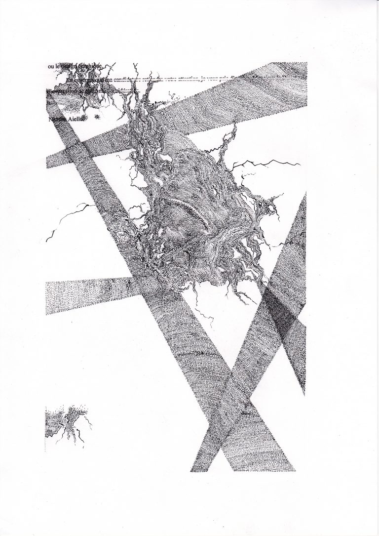 Lettre de motivation #3 - dessin à l’encre de Chine et impressions jet d’encre sur papier, 21 X 29,7 cm 2014