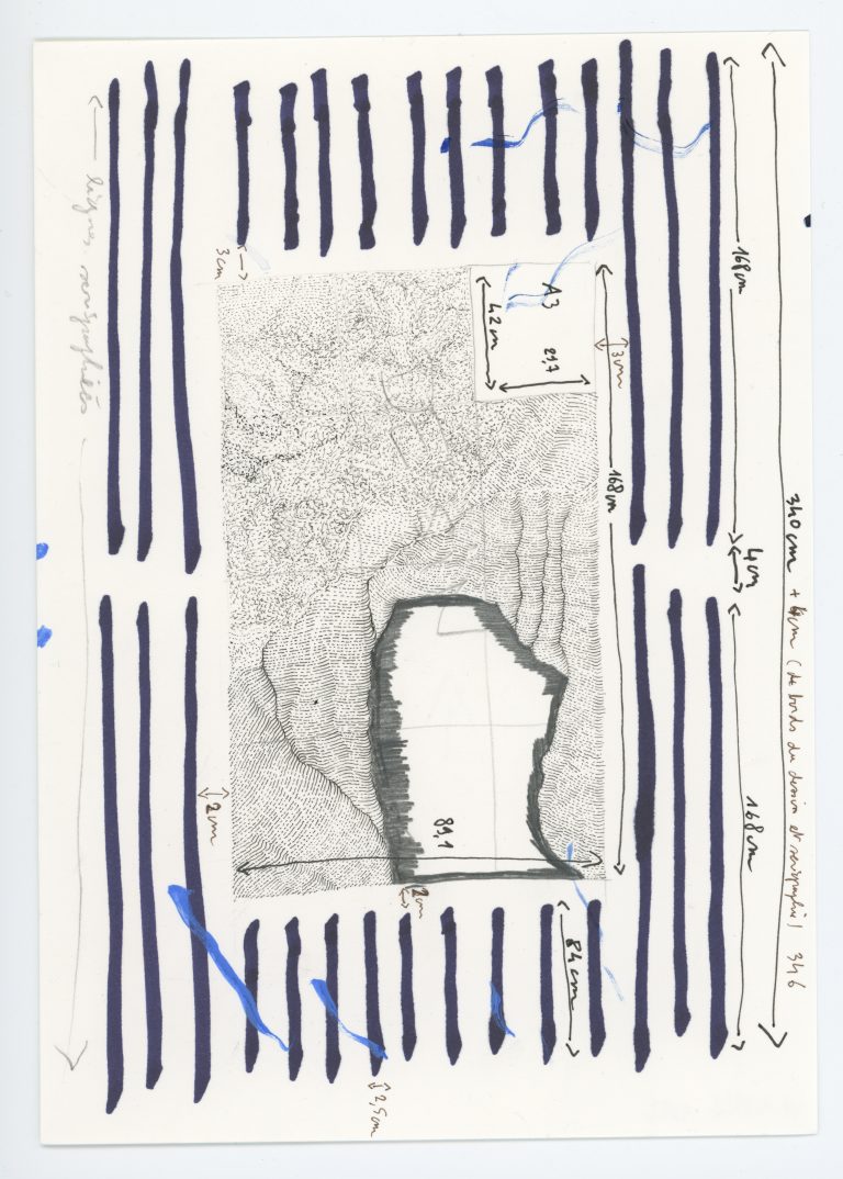 Notes
Encre sur papier 
14, 8 X 21 cm
2021