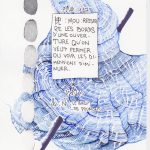 Notes (Félix Bruly-Boaubré et Robert Filliou)
Encre sur papier 
14, 8 x 21 cm
2021