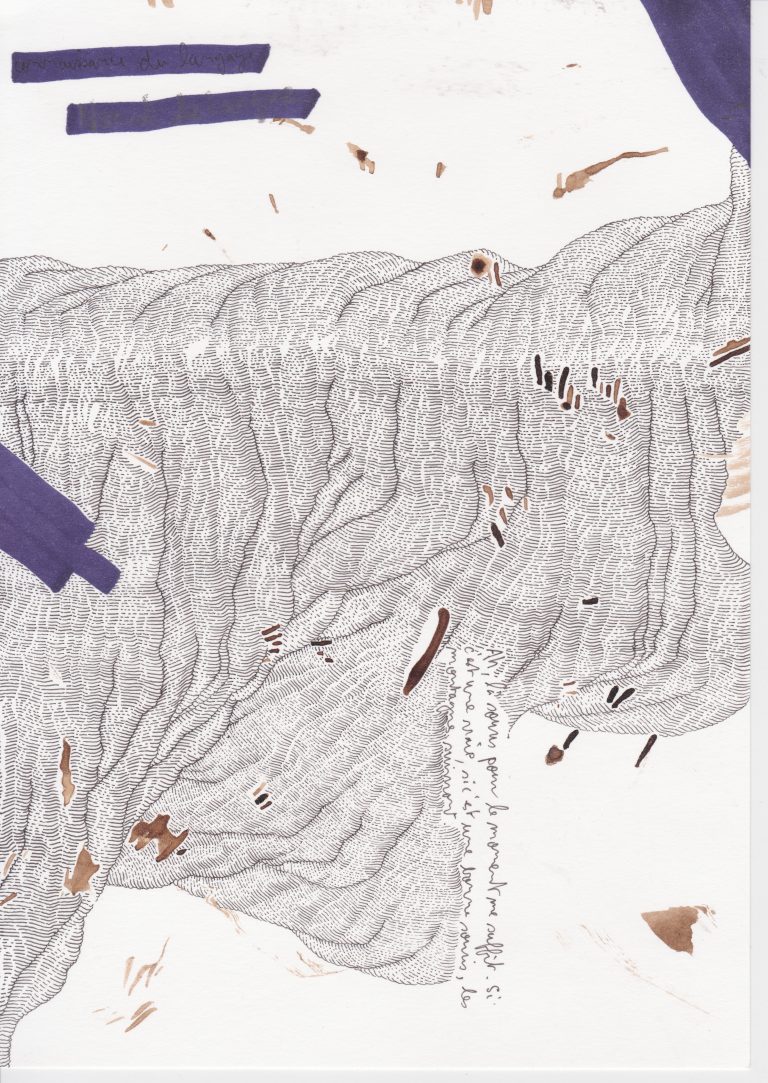 Notes
Encre sur papier 
14, 8 x 21 cm
2021
