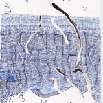 Notes (Henri Michaux) 2
Encre sur papier 
14, 8 x 21 cm
2021