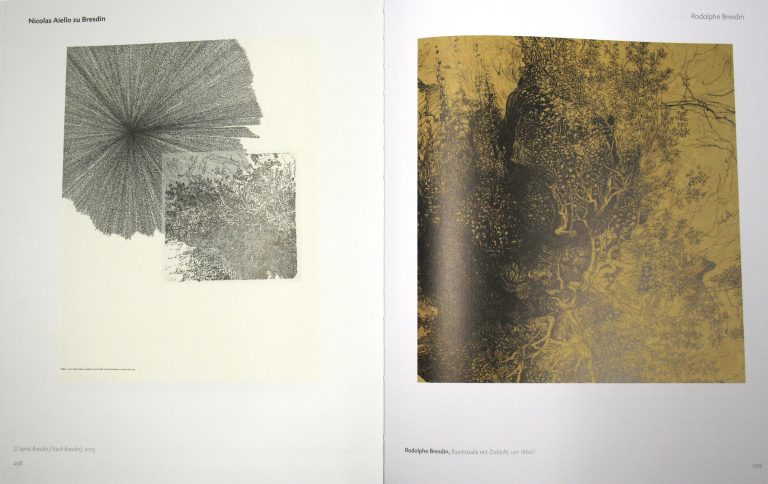 Double page du catalogue Archiv der Traüme, Musée Albertina
