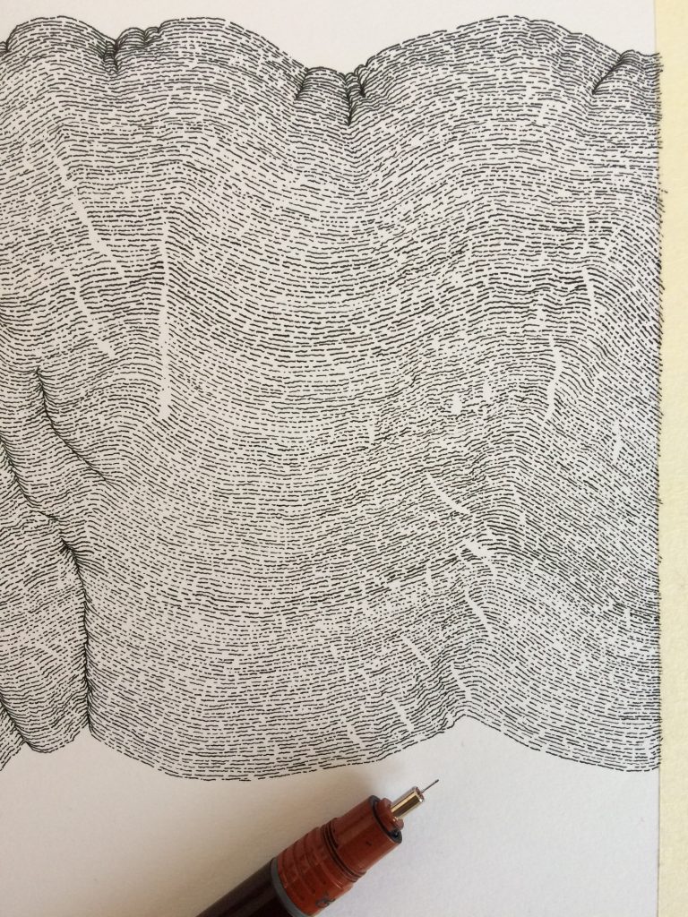 Détails d'un dessin d'Archipels